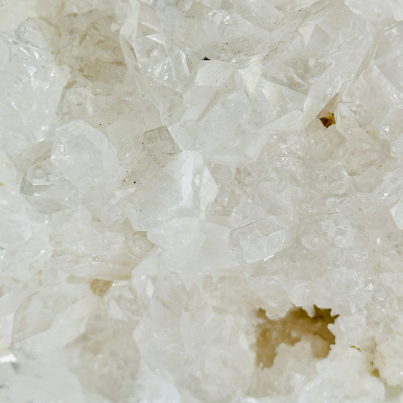 Crystal Quartz Cluster on Stand - One-of-a-Kind #1 closeup for detail