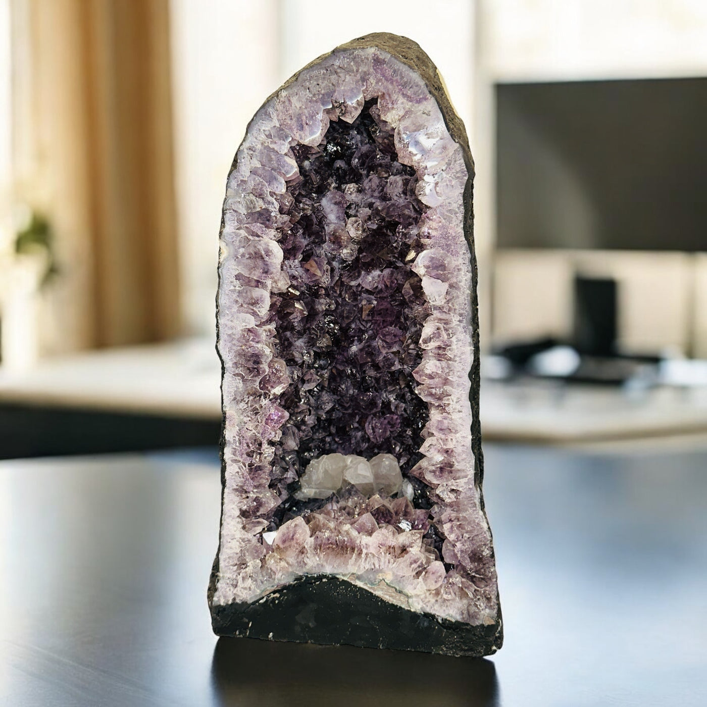 amethyst cathedral on white background