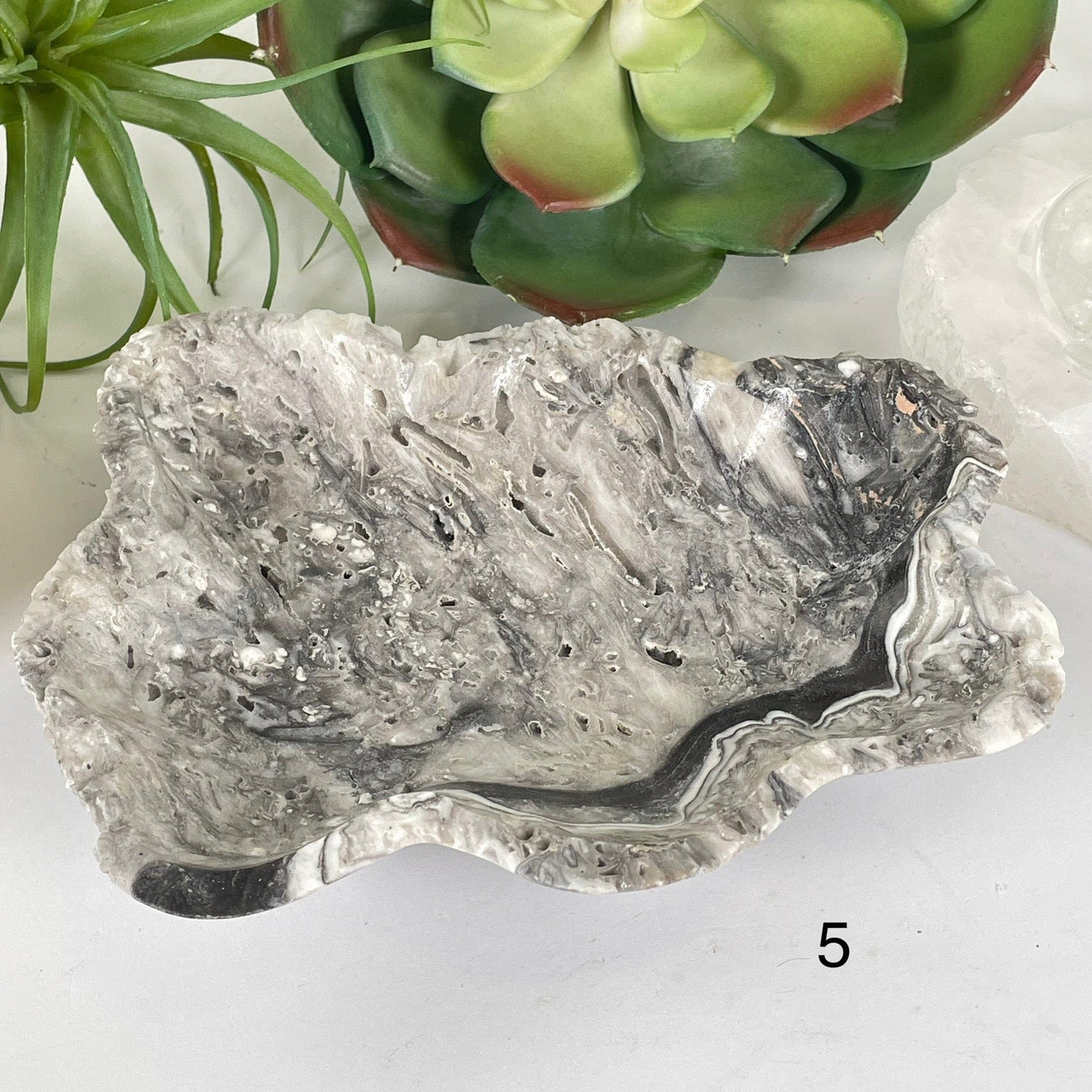 Mexican Onyx Small Bowl - Crystal Dish - You Choose #2 variant 5 labeled