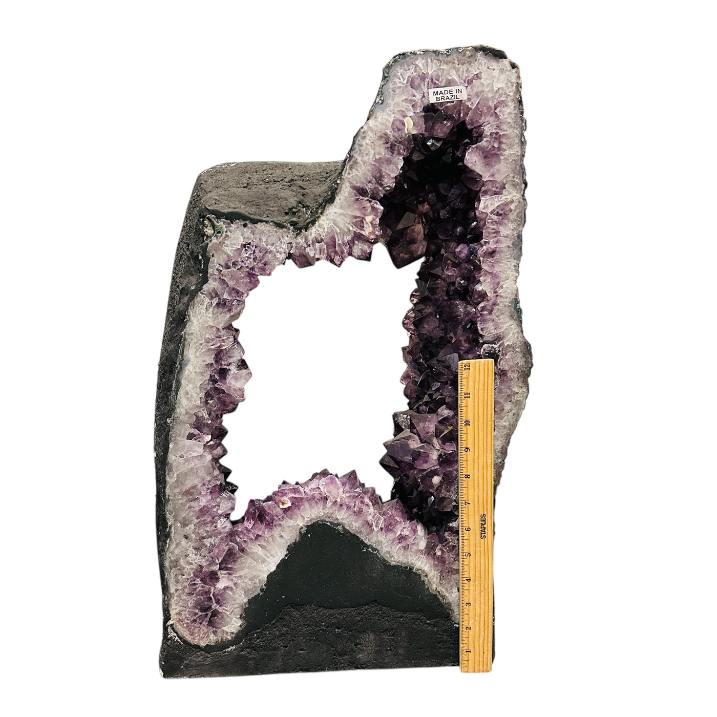 amethyst portal on white background