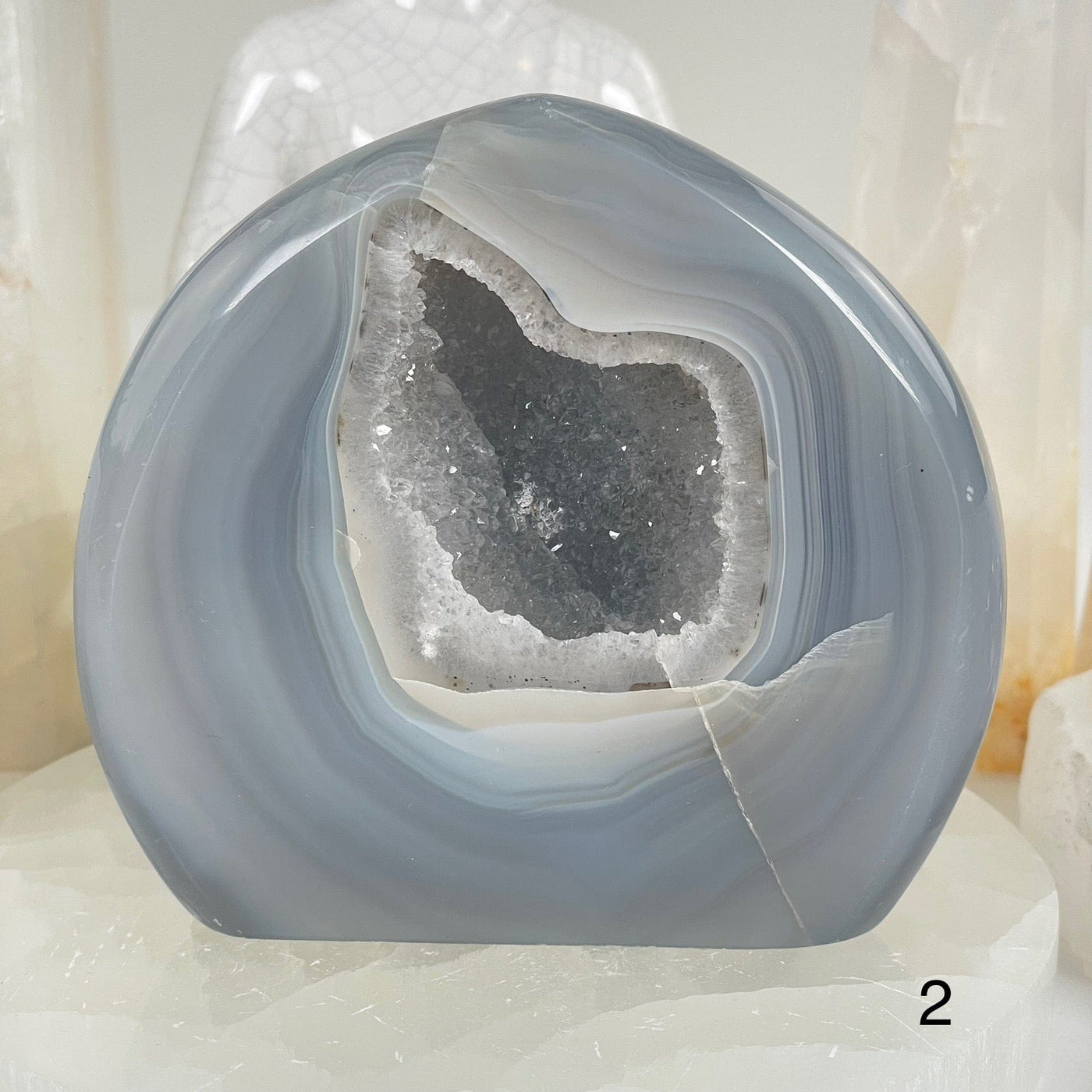 Agate Druzy Teardrop Crystal Cut Base - You Choose #1 variant 2 labeled