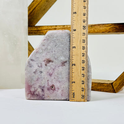 amethyst with decorations in the background