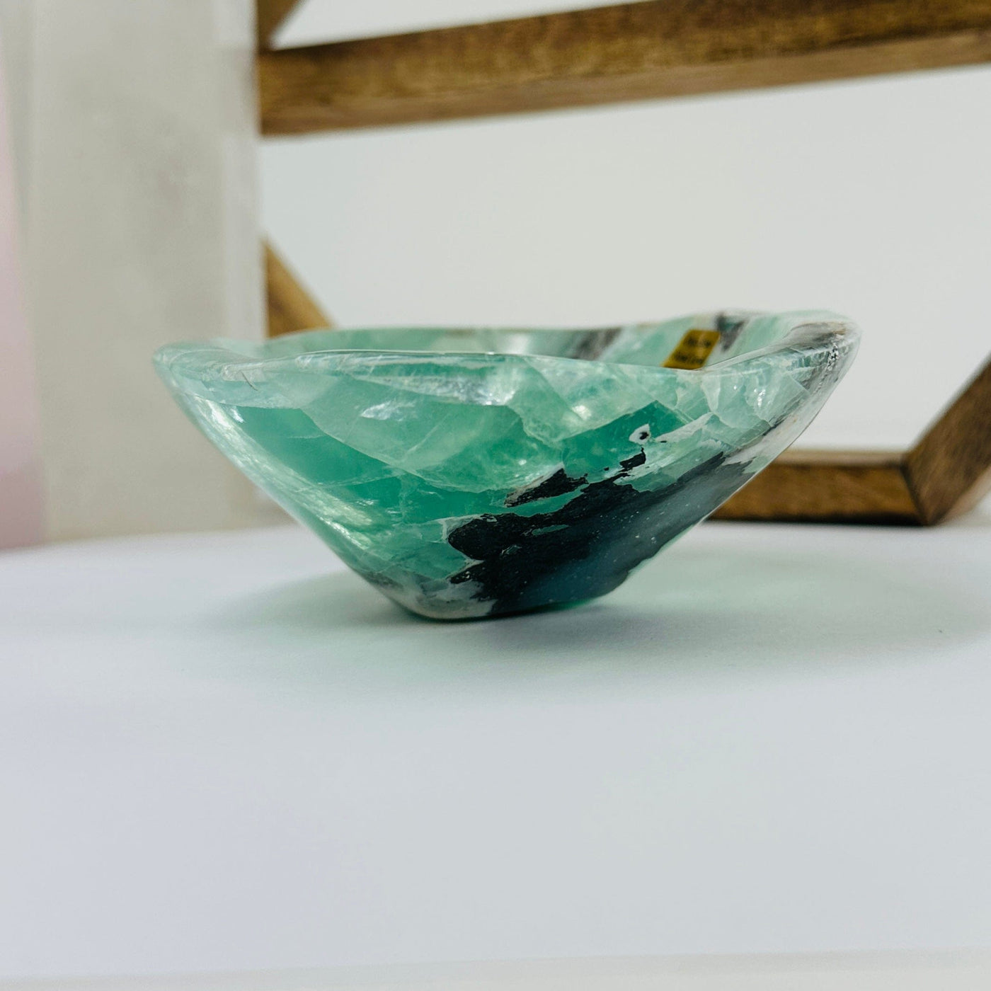 Crystal Fluorite Bowl with beautiful color dimension