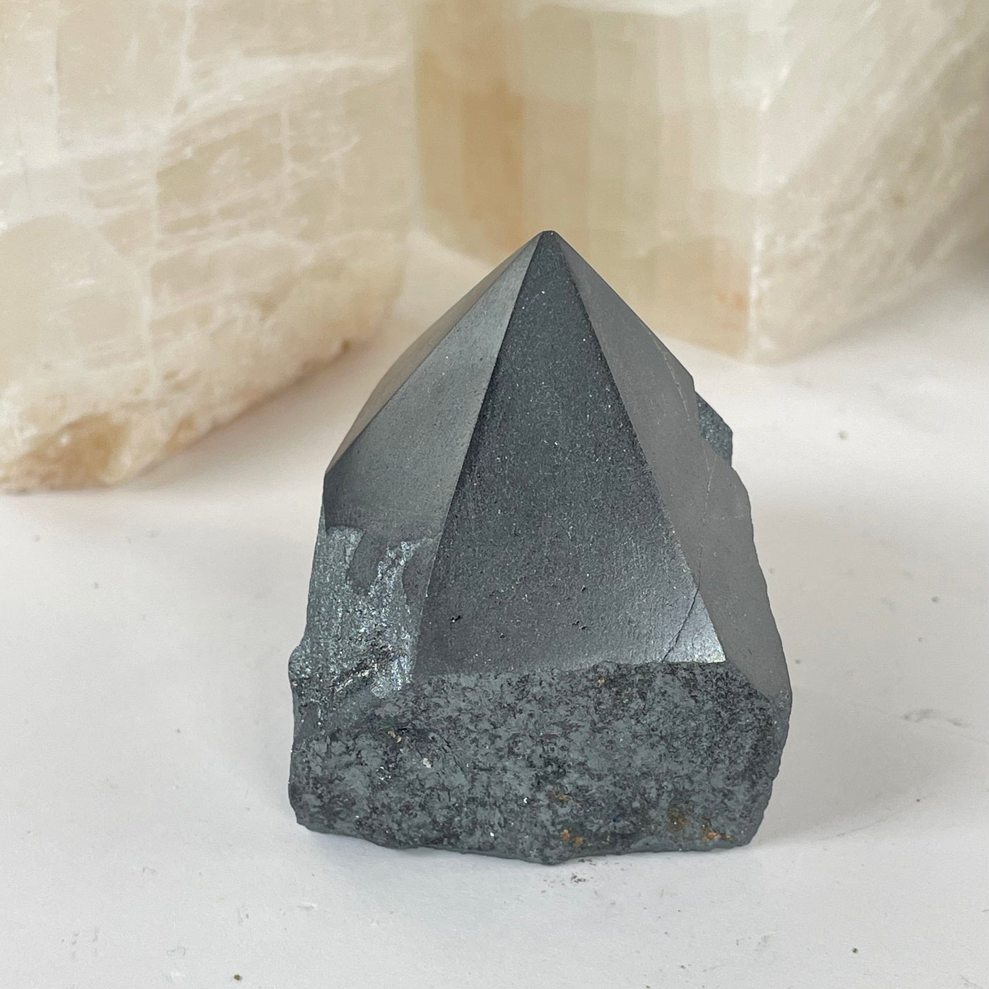  Hematite Semi Polished Crystal Point another side