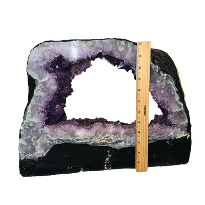 amethyst portal on white background