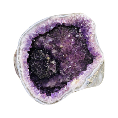 amethyst cathedral box on white background