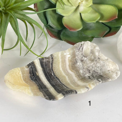 Mexican Onyx Small Bowl - Crystal Dish - You Choose #2 variant 1 labeled