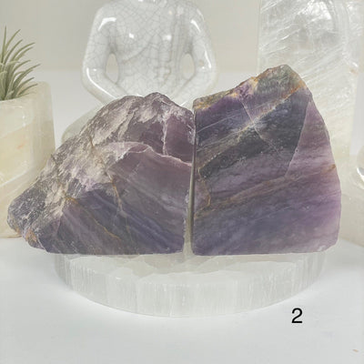 Fluorite Semi Polished Crystal Bookends - As Is - You Choose #3 variant 2 labeled