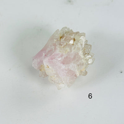 Rose Quartz Natural Small Crystal Cluster - Rare Find - You Choose variant 6 labeled