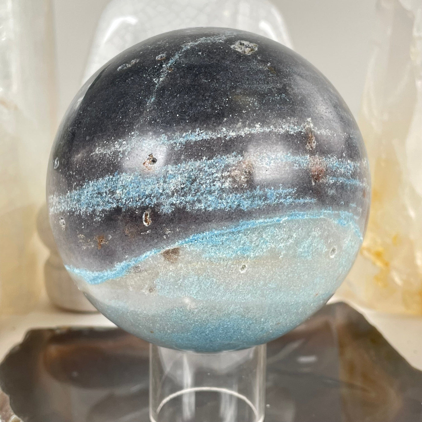 Trolleite Crystal Sphere - One-of-a-Kind front view