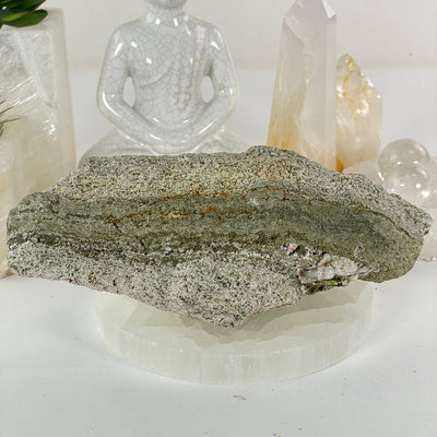 Epidote Crystal Cluster on Matrix - One-of-a-Kind #2 back view