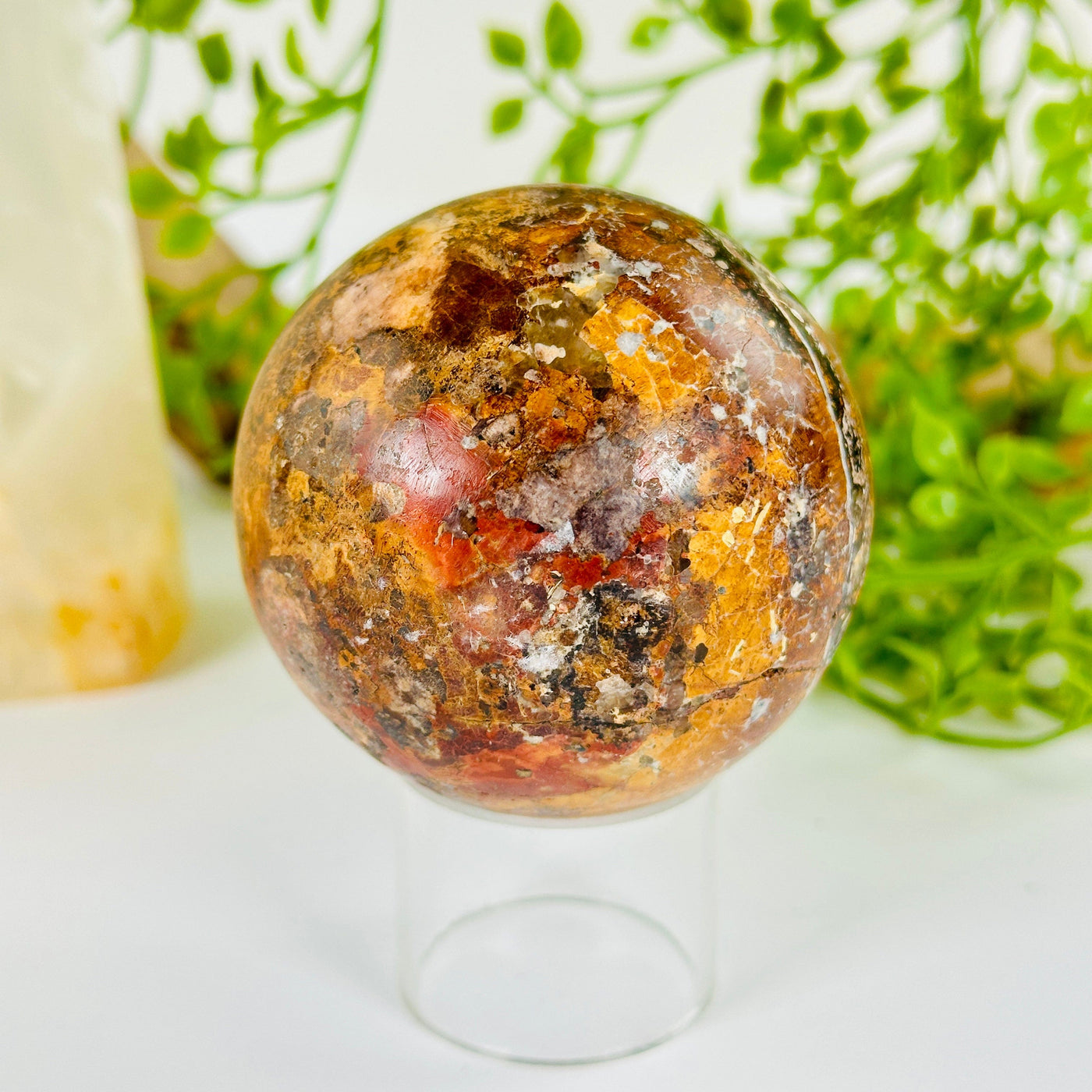 Pietersite Crystal Sphere - One-of-a-Kind side view