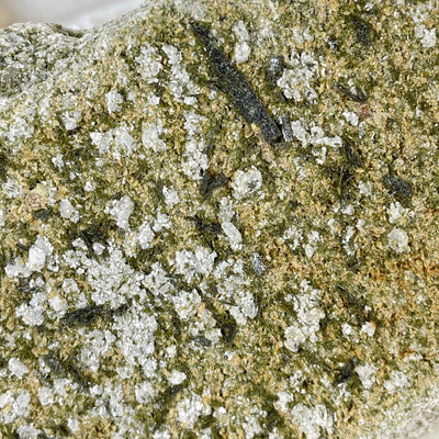 Epidote Crystal Cluster on Matrix - One-of-a-Kind #2 closeup for detail