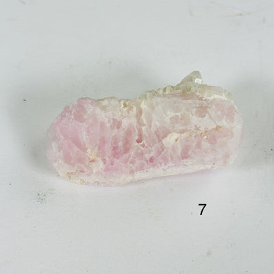 Rose Quartz Natural Small Crystal Cluster - Rare Find - You Choose variant 7 labeled