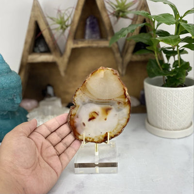 Natural Agate Crystal Slice YOU CHOOSE