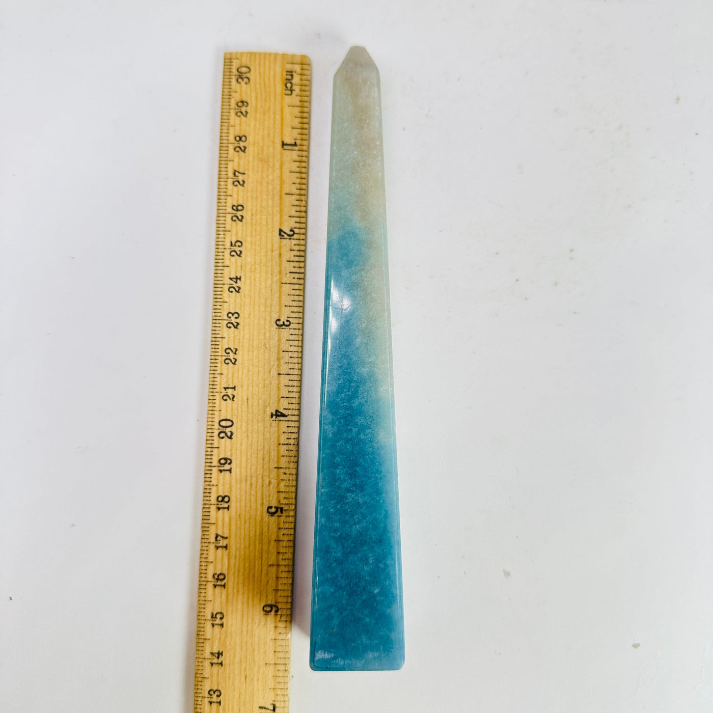 trolleite point next to a ruler for size reference