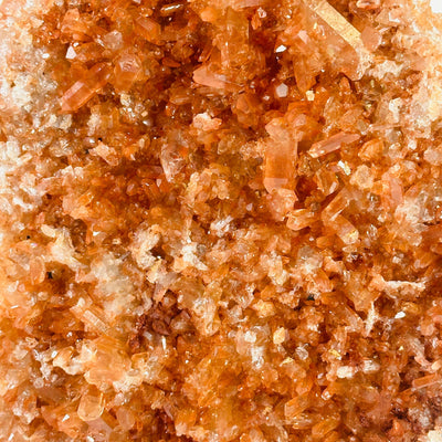 up close shot of tangerine quartz