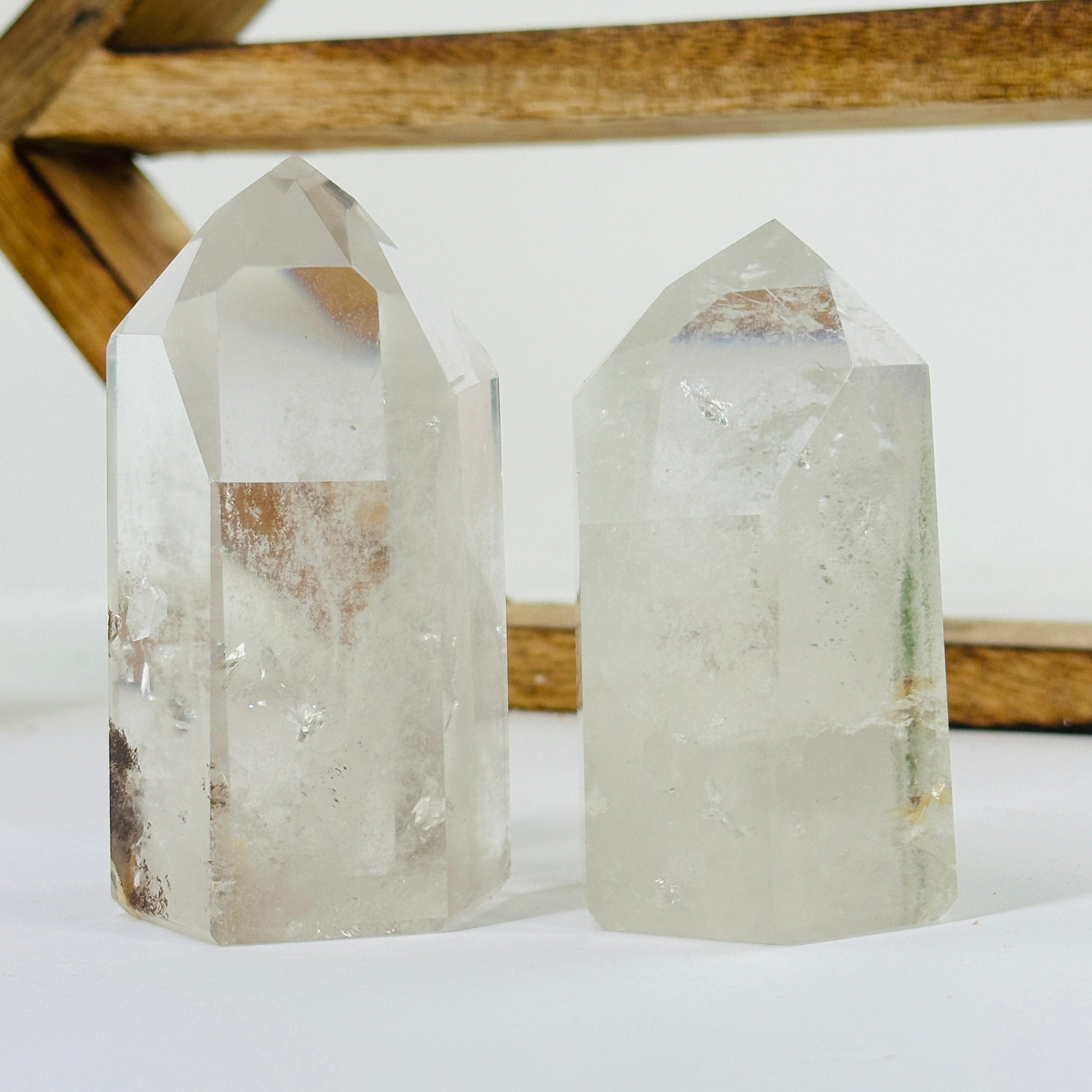 Quartz Column Rocks Crystal Quartz Point with Inclusions YOU CHOOSE – Rock Paradise