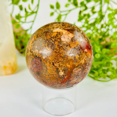 Pietersite Crystal Sphere - One-of-a-Kind front view