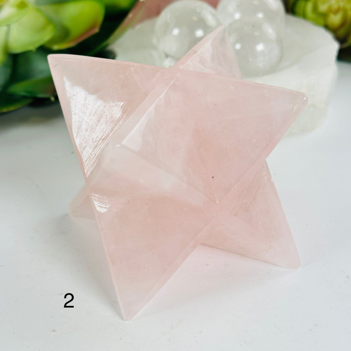 Rose Quartz Merkaba Crystal - You Choose #2 variant 2 labeled