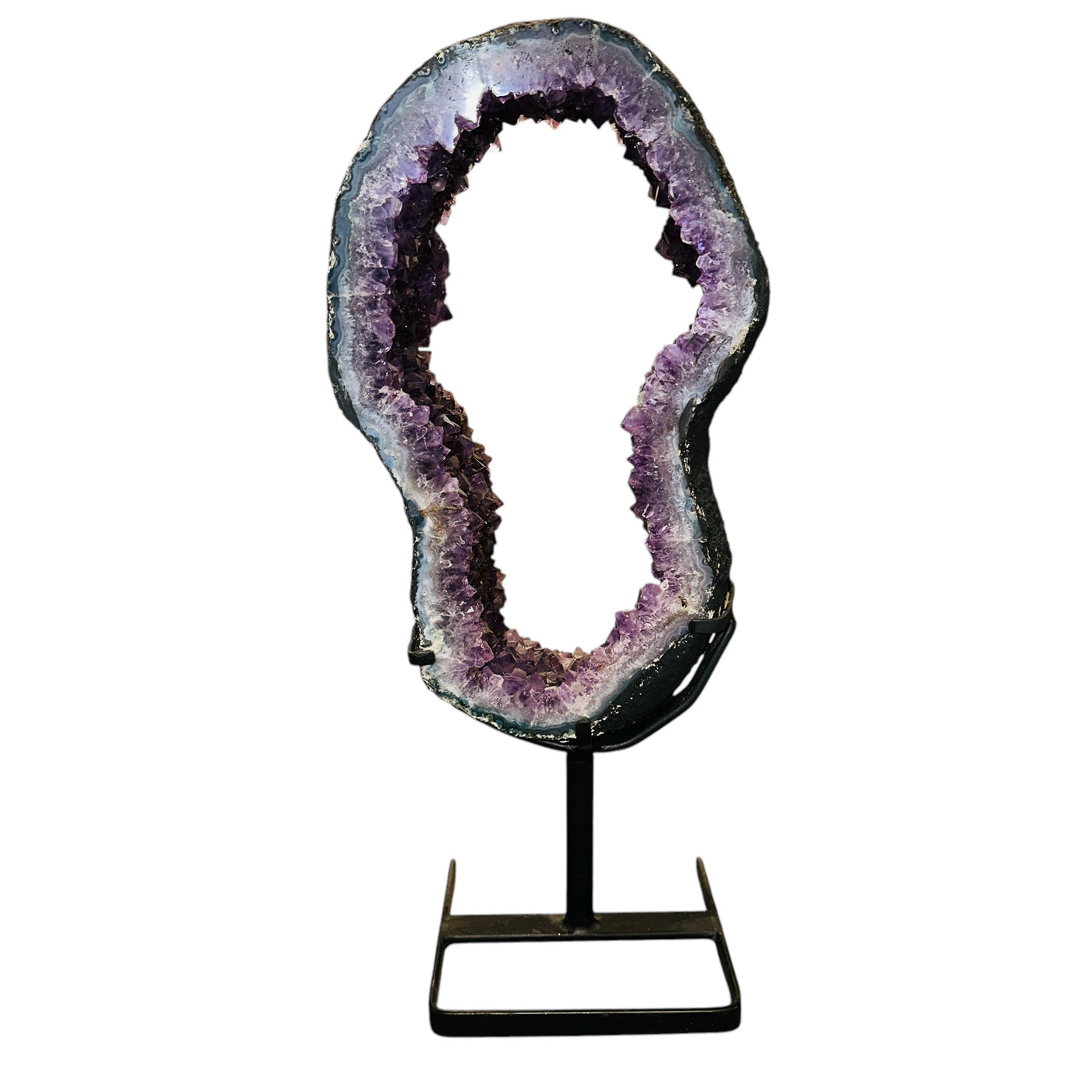 amethyst portal on white background