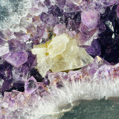 amethyst cathedral with decorations in the background