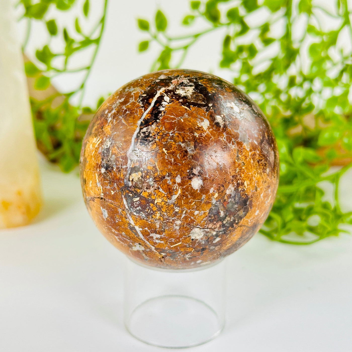 Pietersite Crystal Sphere - One-of-a-Kind side view
