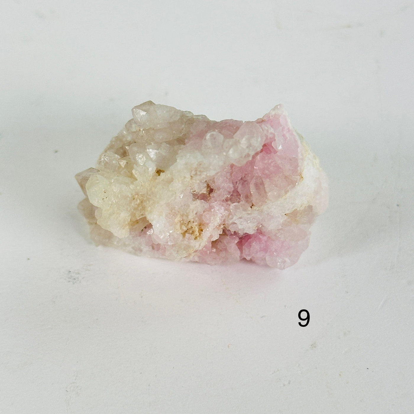 Rose Quartz Natural Small Crystal Cluster - Rare Find - You Choose variant 9 labeled