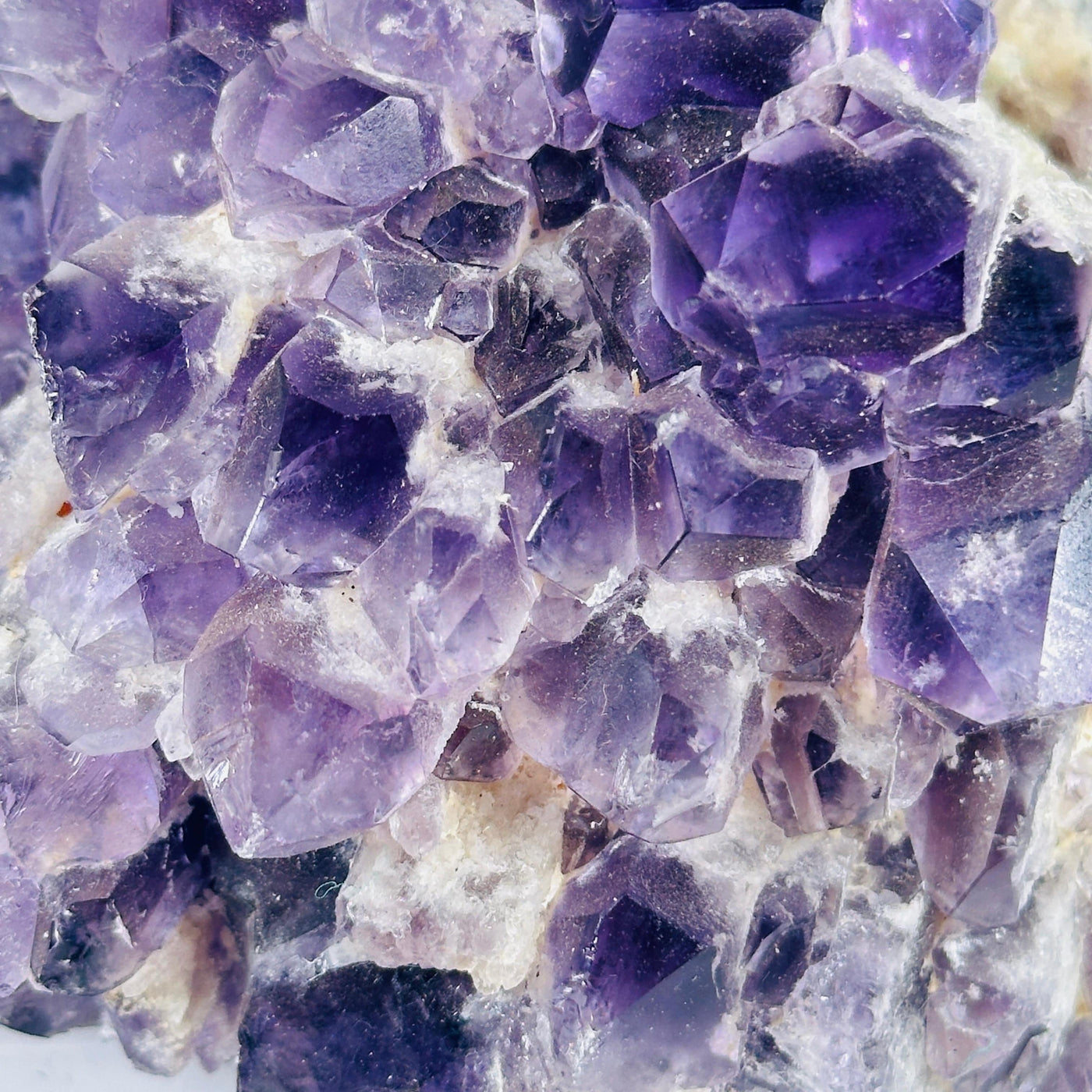 Elestial Amethyst Crystal Cluster #3 closeup for detail