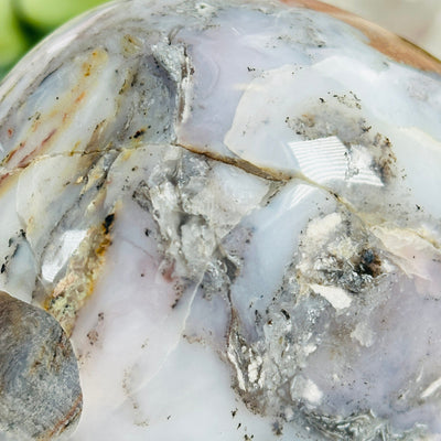 Pink Opal Crystal Skull chip detail