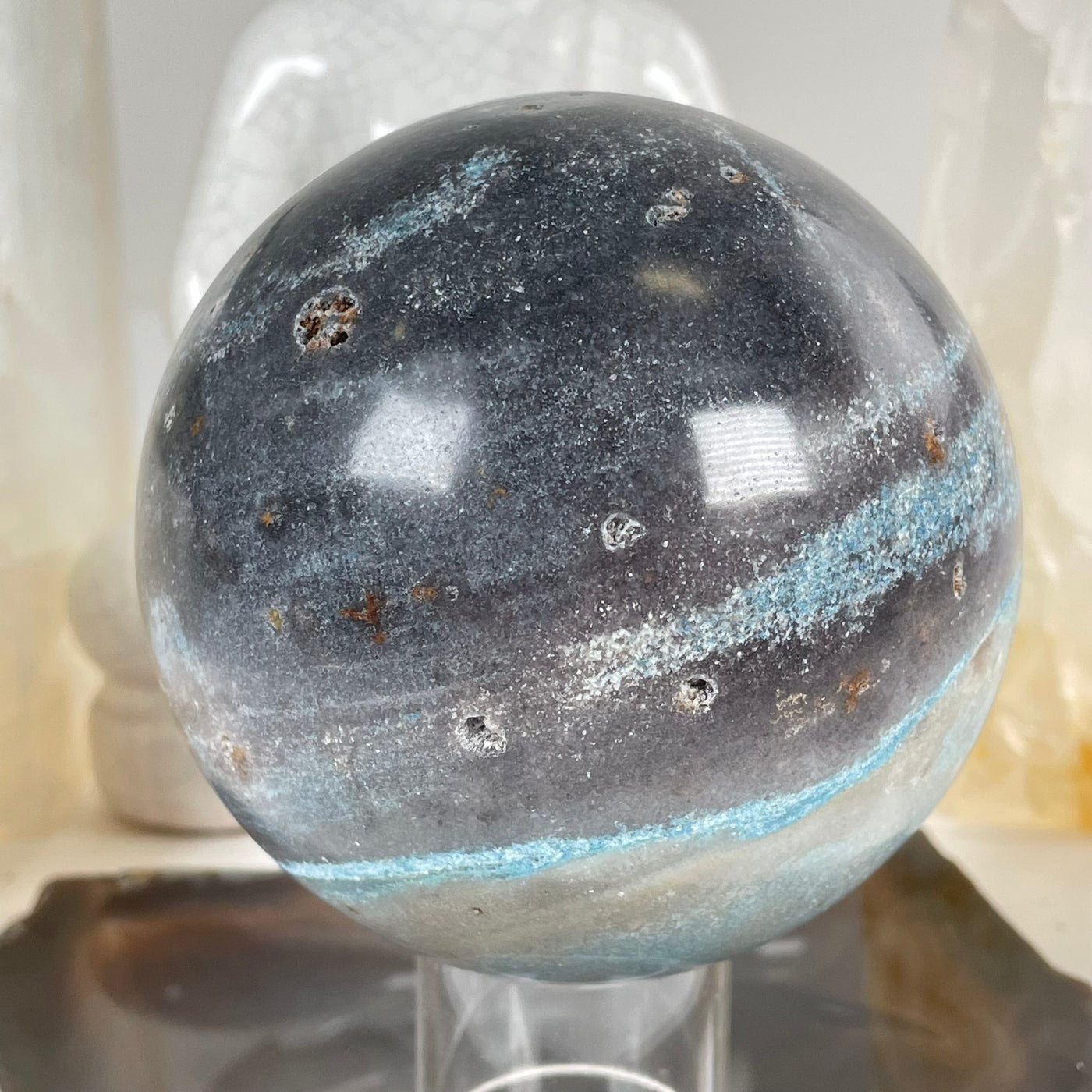 Trolleite Crystal Sphere - One-of-a-Kind side view