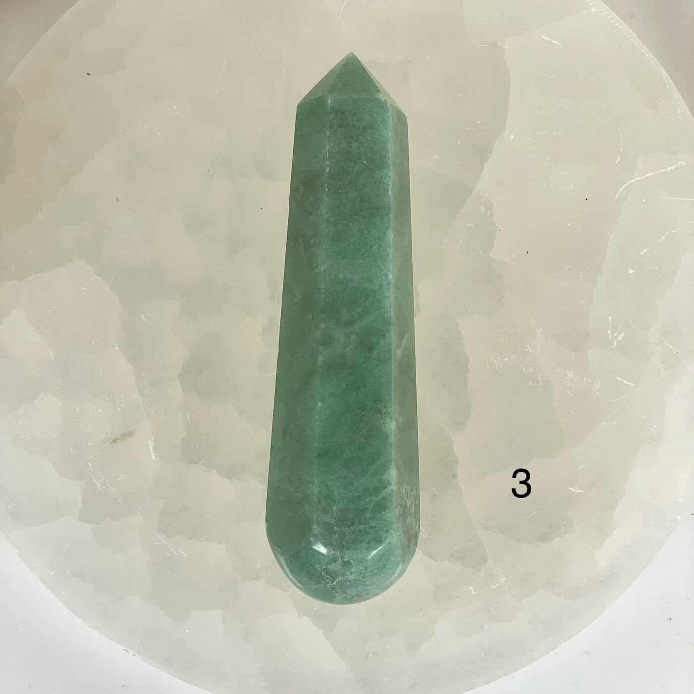 Green Aventurine Crystal Massage Wand - You Choose variant 3 labeled