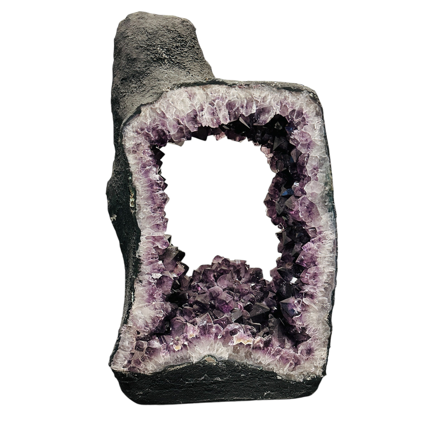 amethyst portal on white background