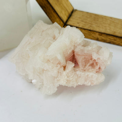 HALITE CLUSTER WITH DECORATIONS IN THE BACKGROUND