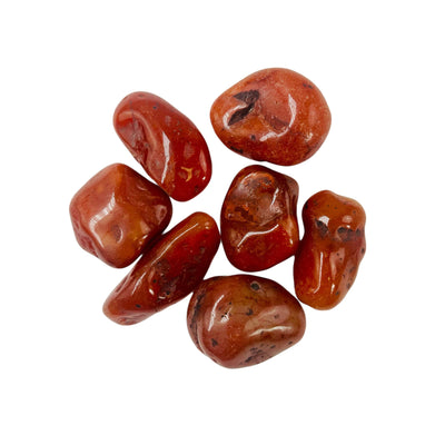 Large Carnelian Tumbled Stones - 1 lb bag