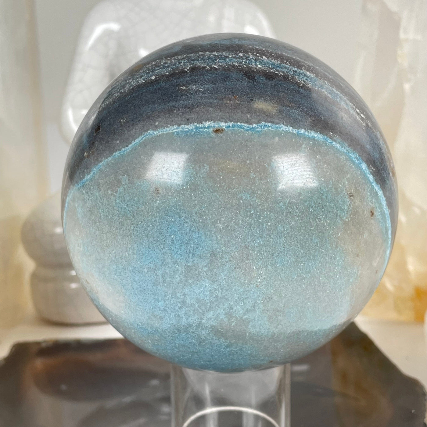 Trolleite Crystal Sphere - One-of-a-Kind bottom view