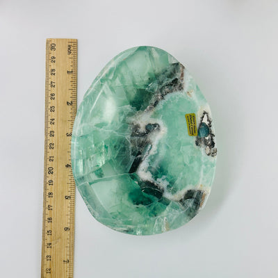 Ruler for size reference of Fluorite Bowl