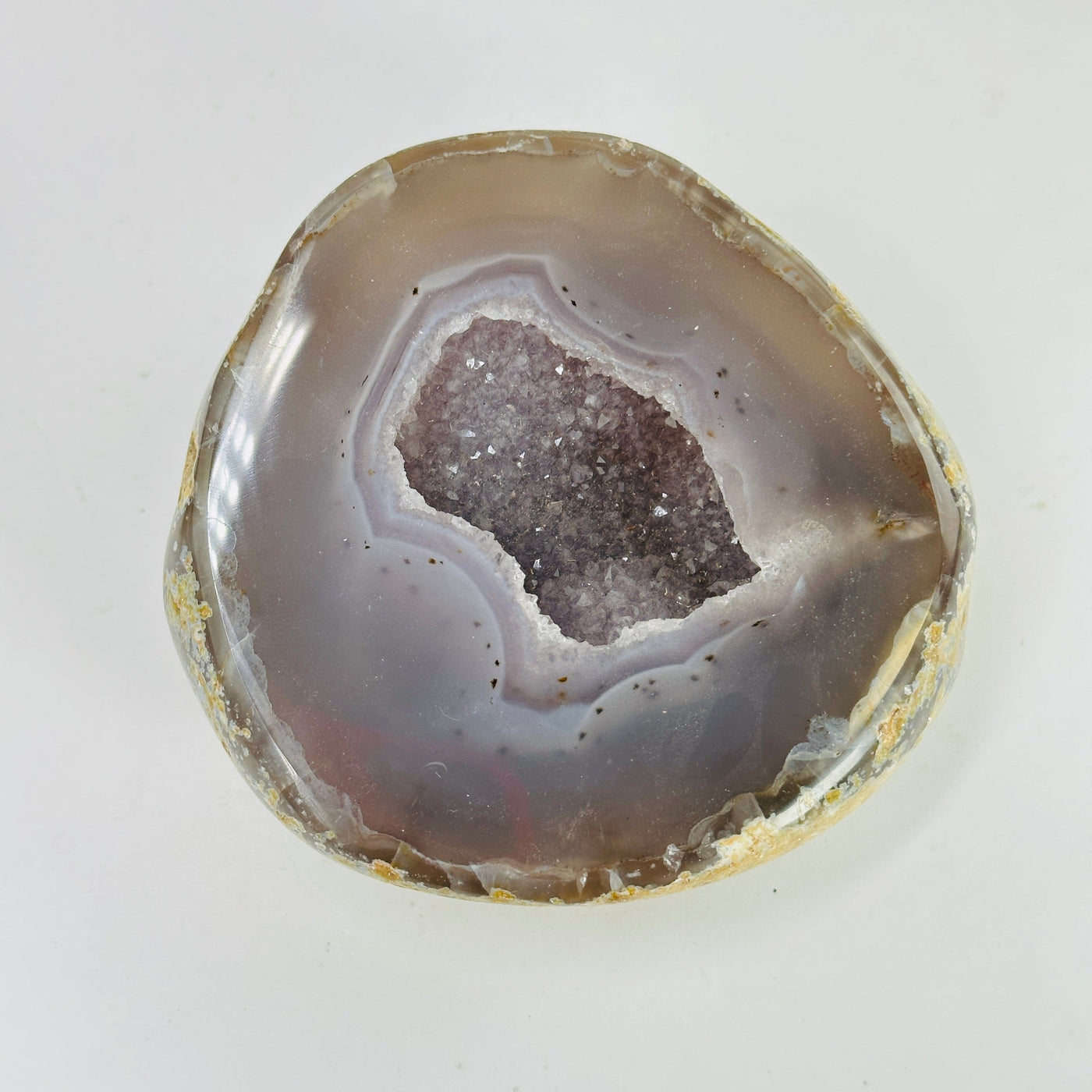 agate geode box with decorations in the background