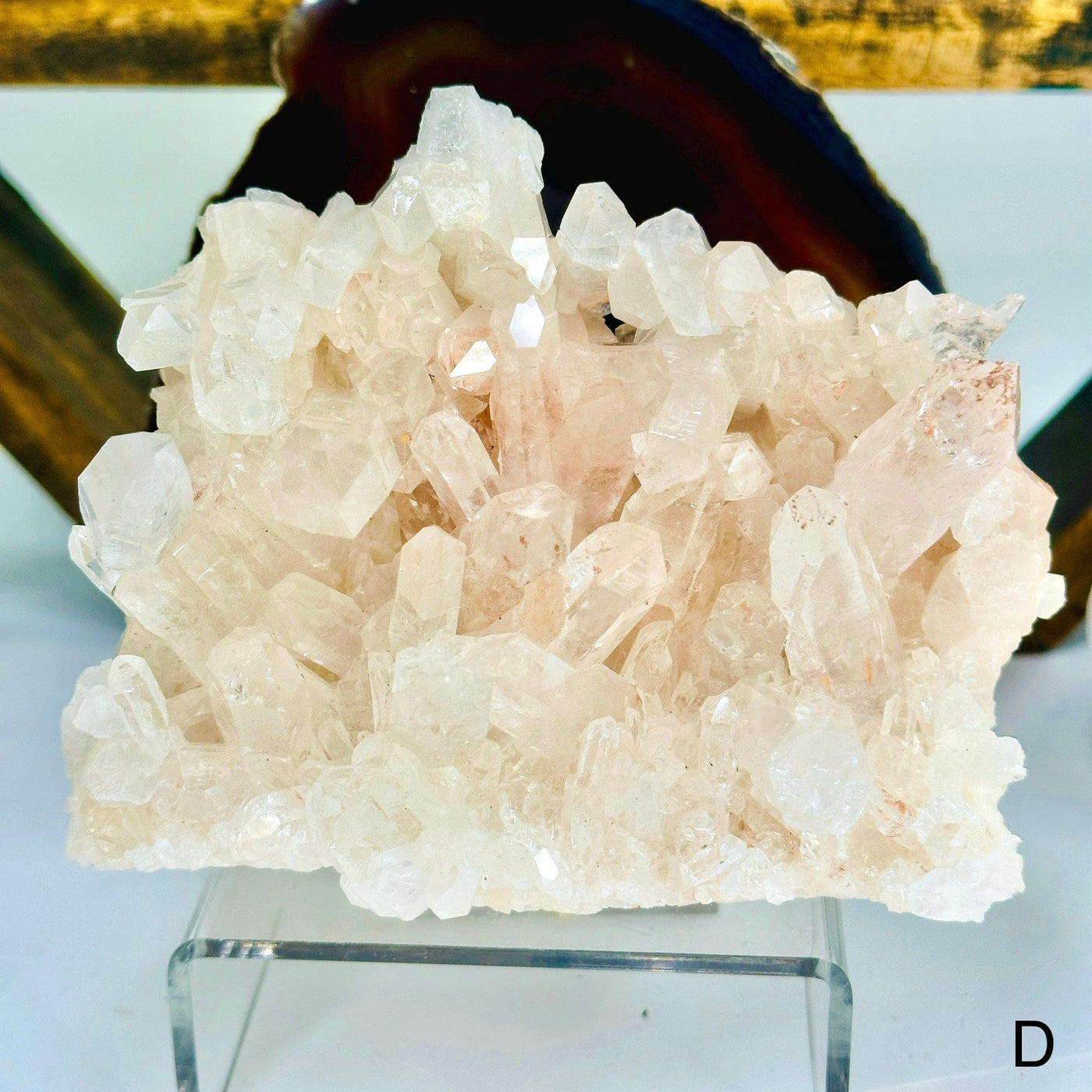  Lemurian Tangerine Quartz - High Grade Crystal Cluster - You Choose variant D labeled