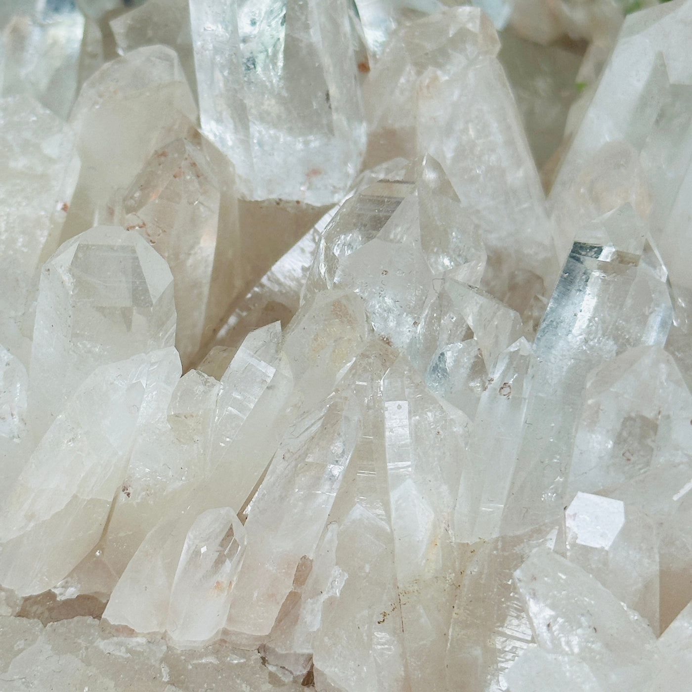 Lemurian Tangerine Quartz - High Grade Crystal Cluster - One-of-a-Kind #3 closeup for detail