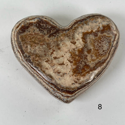 Aragonite Crystal Heart - You Choose #2 variant 8 labeled