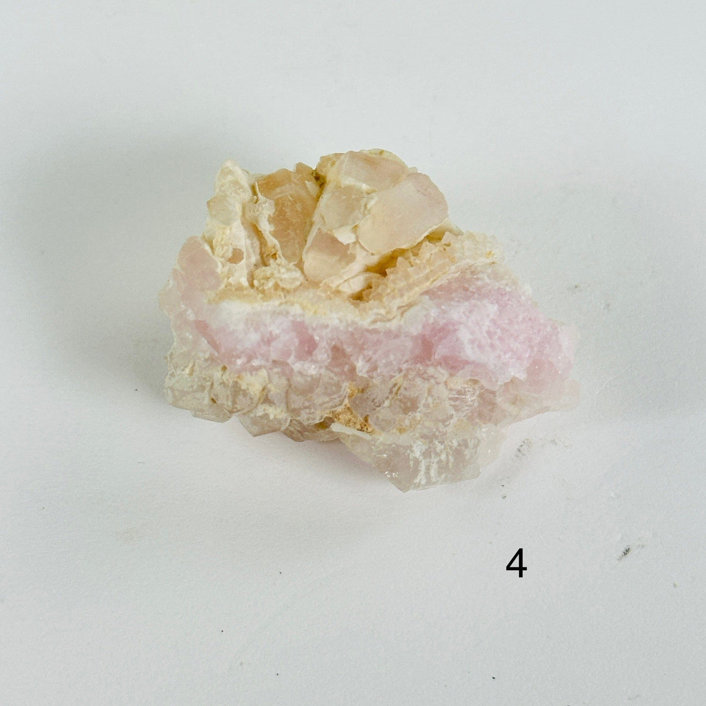 Rose Quartz Natural Small Crystal Cluster - Rare Find - You Choose variant 4 labeled