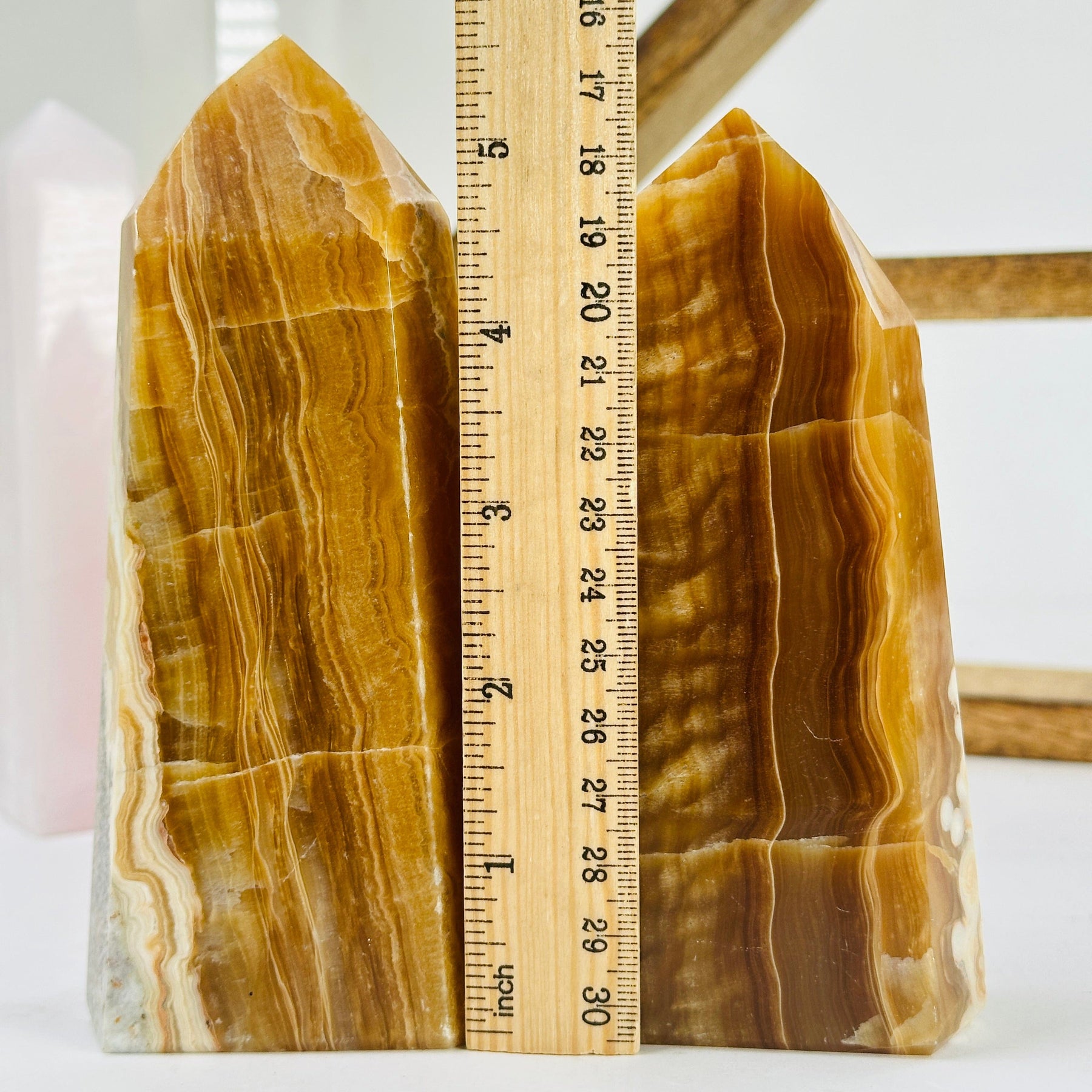 Banded Calcite Rocks Banded Calcite crystal Polished Point YOU CHOOSE – Rock Paradise