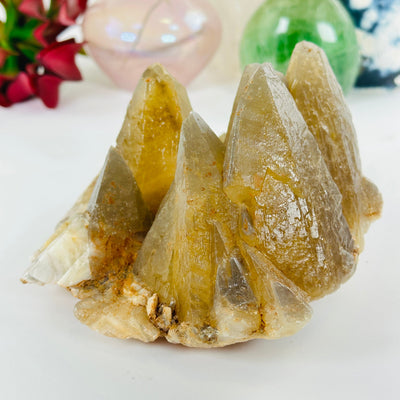 Dogtooth Calcite Crystal Cluster - One-of-a-Kind #1 side view