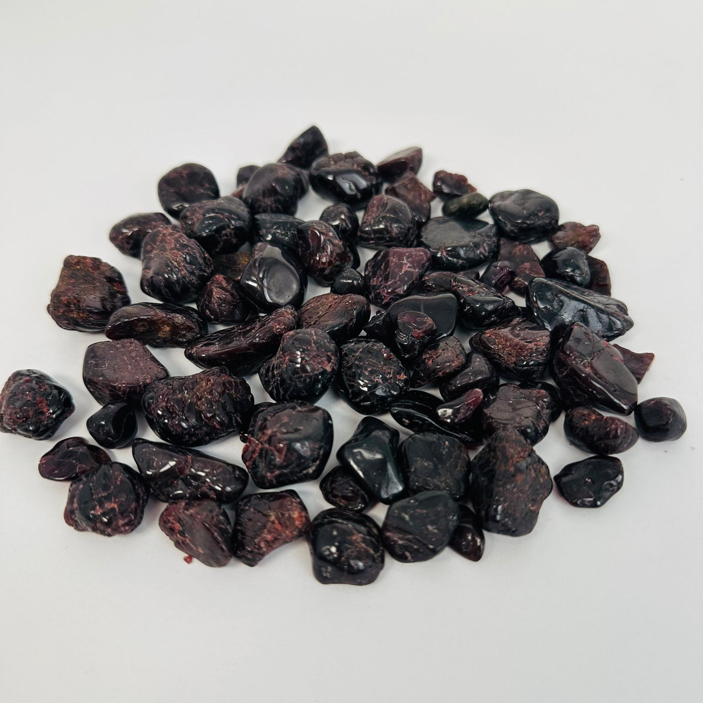 Garnet Small Tumbled Stones - 1 Pound Bag -
