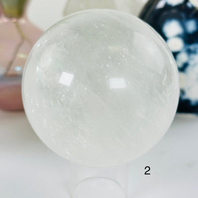Optical Calcite Crystal Sphere YOU CHOOSE #2 variant 2 labeled