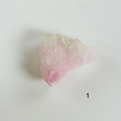 Rose Quartz Natural Small Crystal Cluster - Rare Find - You Choose variant 1 labeled