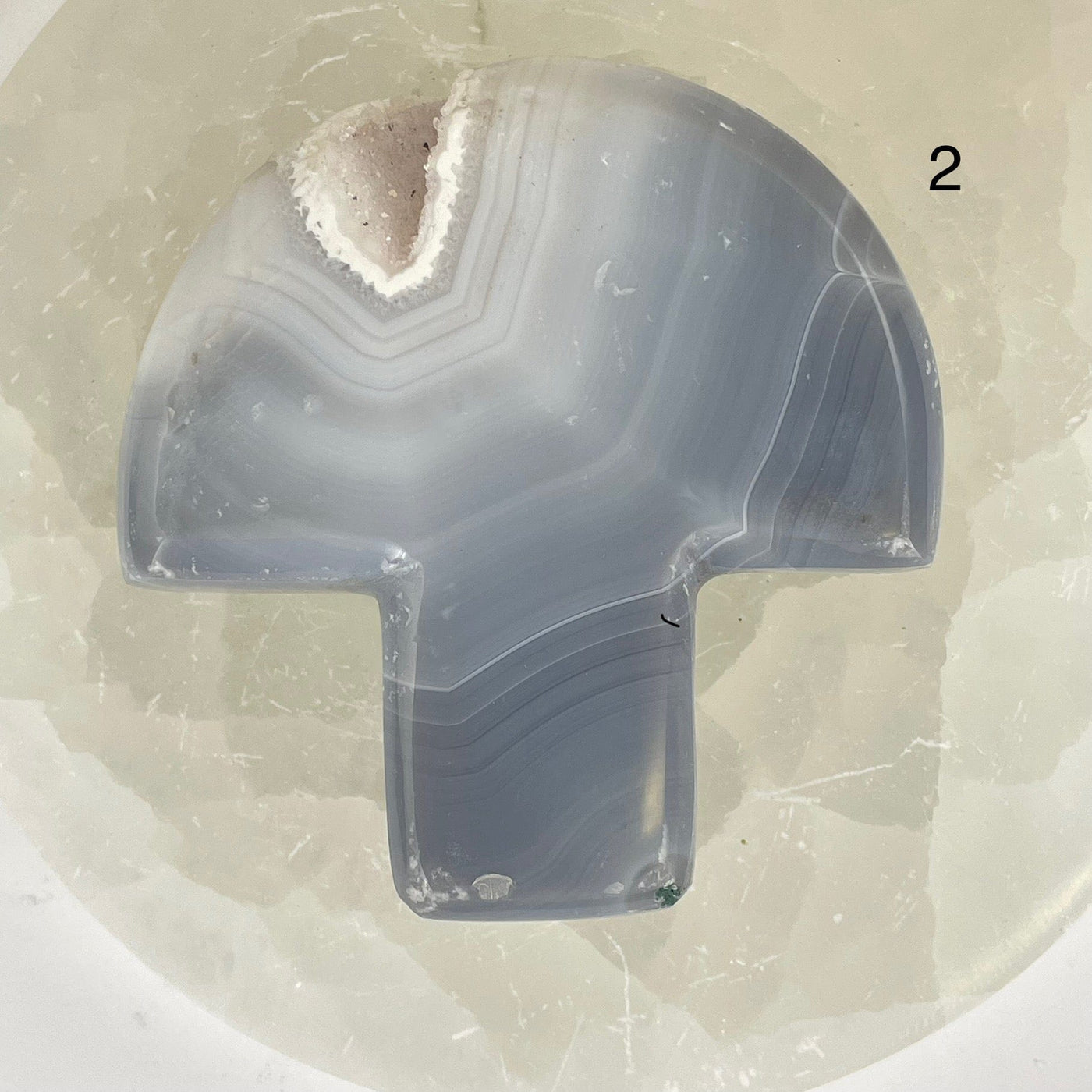 Agate Druzy Crystal Mushroom - You Choose variant 2 labeled