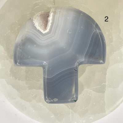 Agate Druzy Crystal Mushroom - You Choose variant 2 labeled