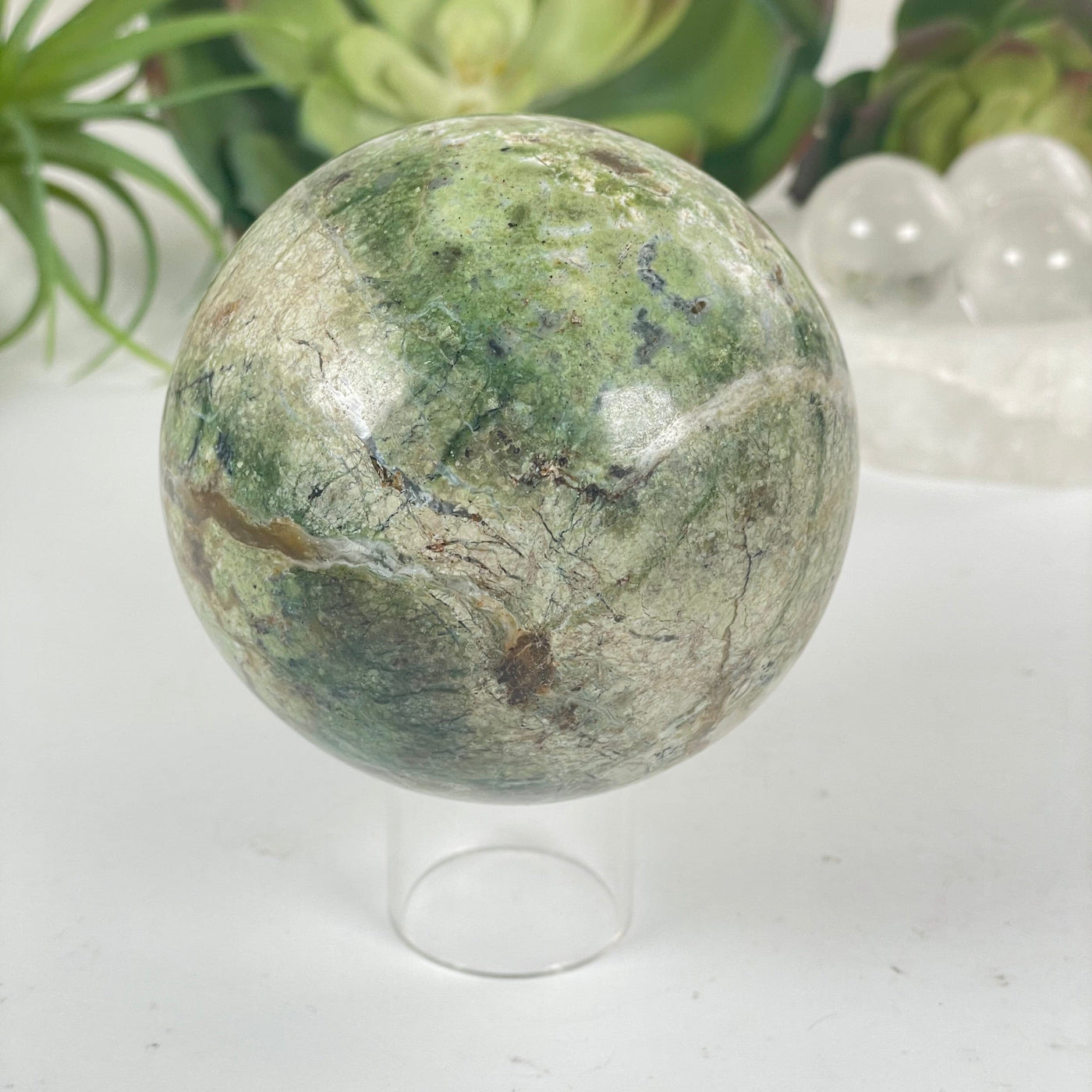 Nephrite Jade Crystal Sphere - One-of-a-Kind side view